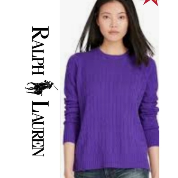 Ralph Lauren Sweaters - Ralph Lauren | Crewneck Ribbed Sweater Purple - XL